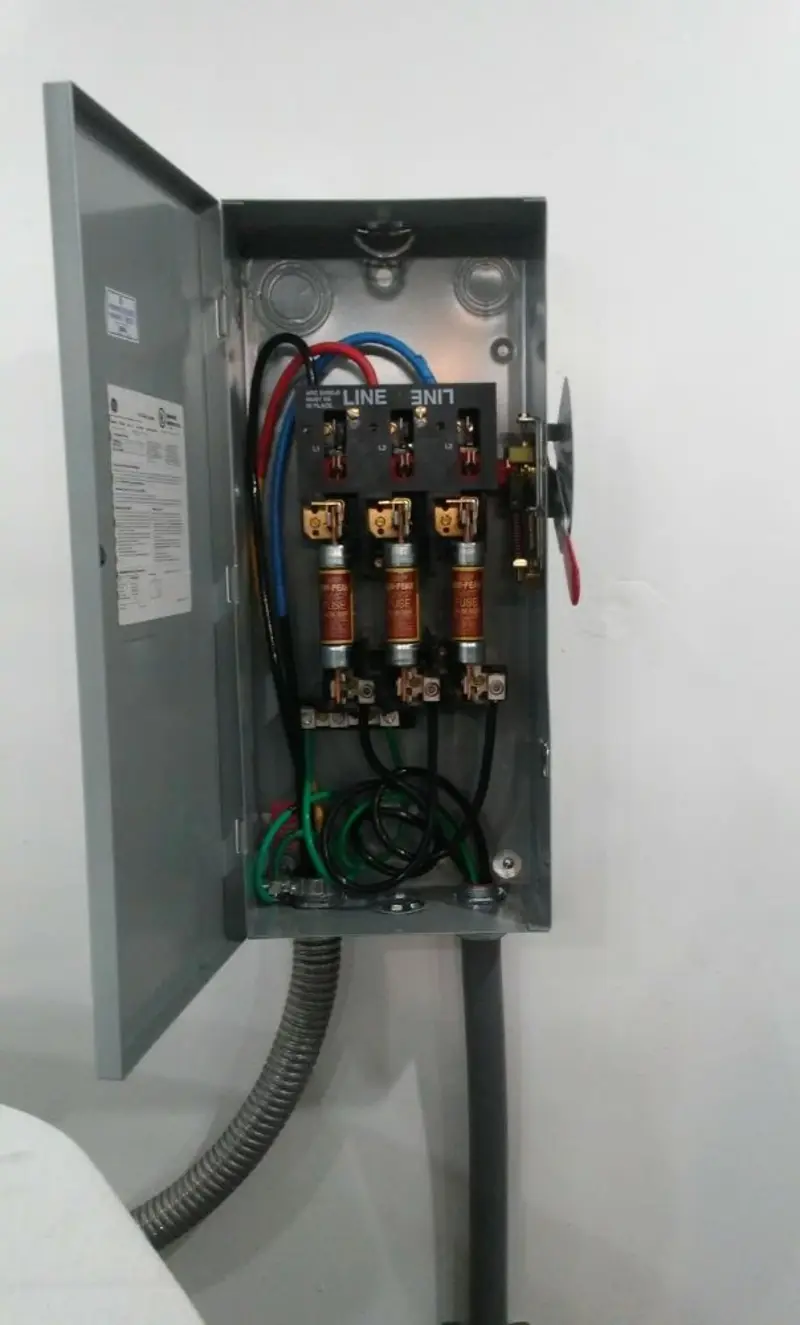 Three-phase disconnect switch installed for Electrical Wiring & Rewiring in Fanwood